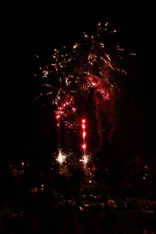Vue des feux d'artifices / Fireworks view / Vista de los fuegos artificiales